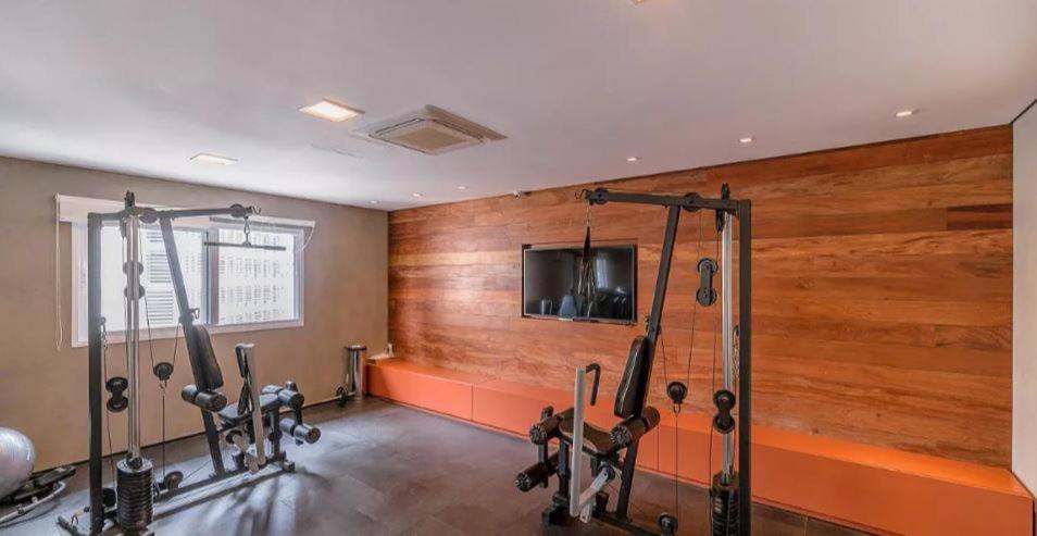 Loft Com Piscina, Academia, 100 Metros Do Metro Apartment เซาเปาโล ภายนอก รูปภาพ